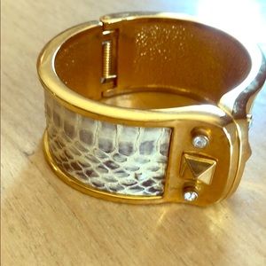 Stella & Dot snakeskin bracelet.